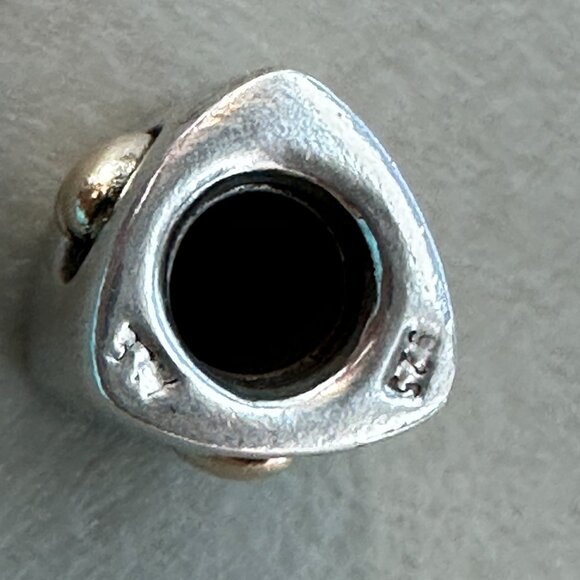 Authentic Pandora Heart of Gold Charm - Retired 14k & Sterling Silver - Picture 5 of 7